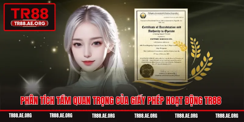 Phân tích tầm quan trọng của giấy phép hoạt động TR88